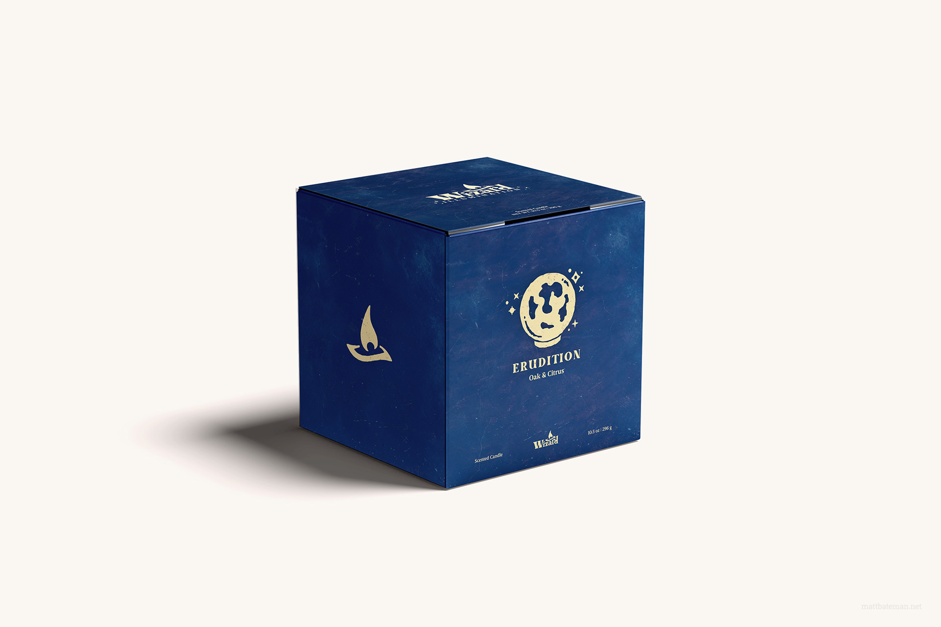 Wizard Candle - Erudition - Blue Box