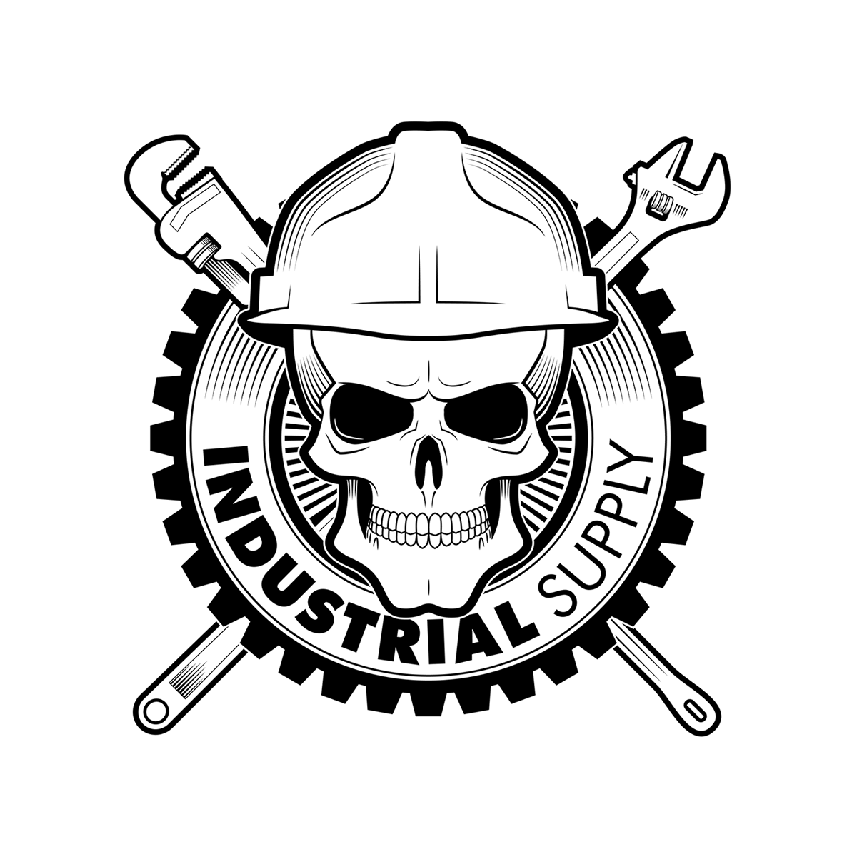 ISC Skull with Hardhat Logo