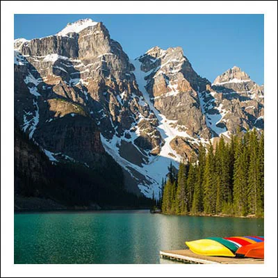 Banff landscape shot featuring Lake Louise