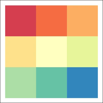 Grid of colored squares