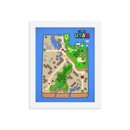 Super Utah - Wood Framed poster