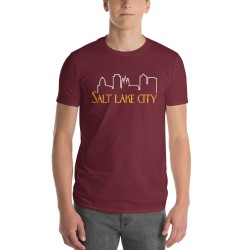 Salt Lake City Skyline - Short-Sleeve T-Shirt