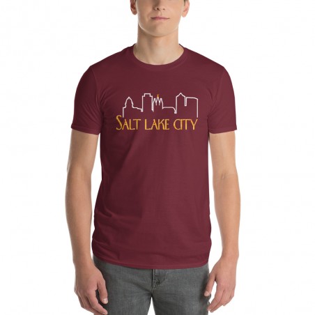 Salt Lake City Skyline - Short-Sleeve T-Shirt